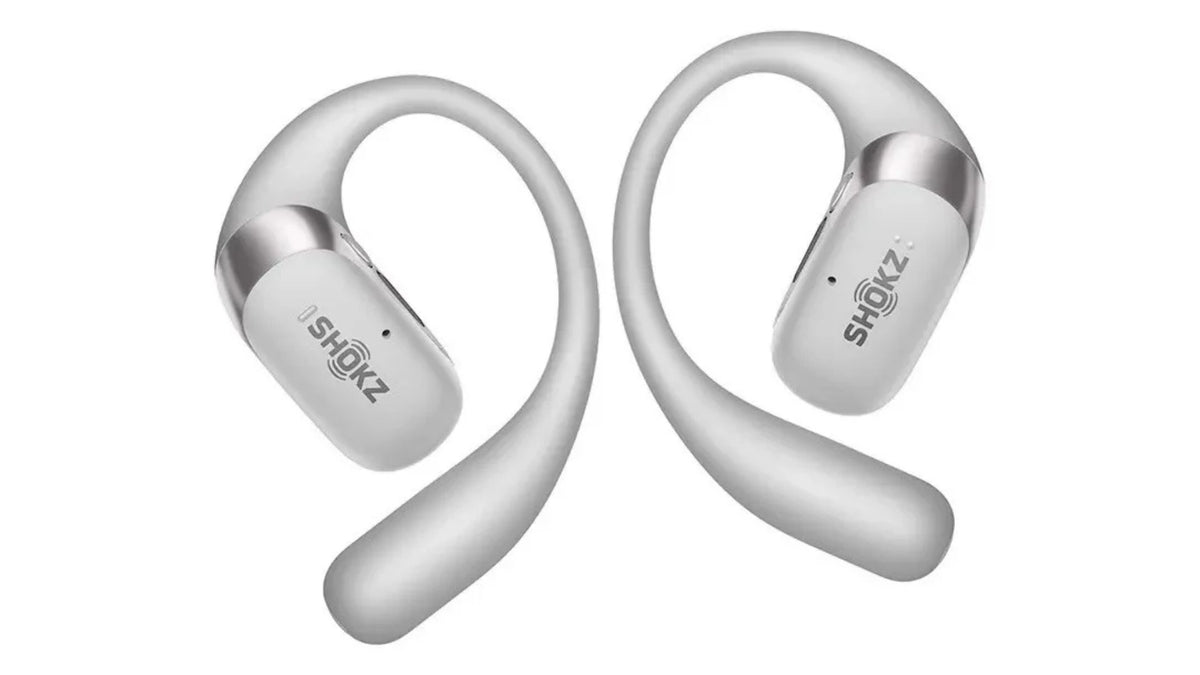 AUDÍFONOS SHOKZ OPENFIT 2 PLUS SILVER