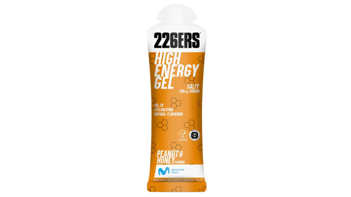 HIGH ENERGY GEL 76 g MANI MIEL SALTY (50 g CH / 250 mg sodio)