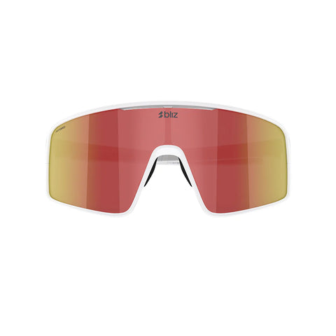 Lentes Bliz NANO OPTIC P001  Blanco mate  Marron rojo