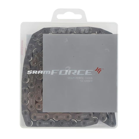 CADENA SRAM FORCE AXS FLATTOP D1 12V 114 LINKS PLATEADO